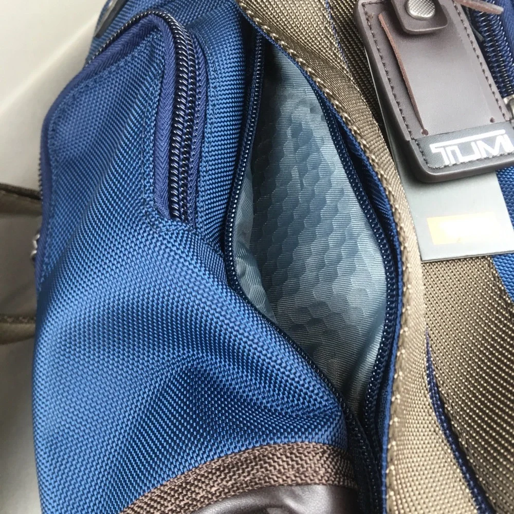Tumi Alpha Bravo Monterey Sling Shoulder Bag Navy Blue